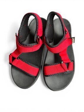 BrazilandKT Men's Sport Sandals - Red & Black Adjustable Trekking Sandals sz 38